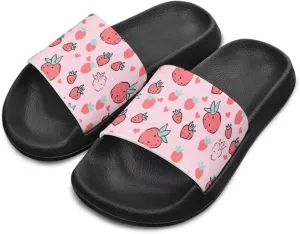 Fruit Design Kids Shower Slippers Anti Slip Water Shoes Summer Comfort Cushion Footbed Flats House Slipper