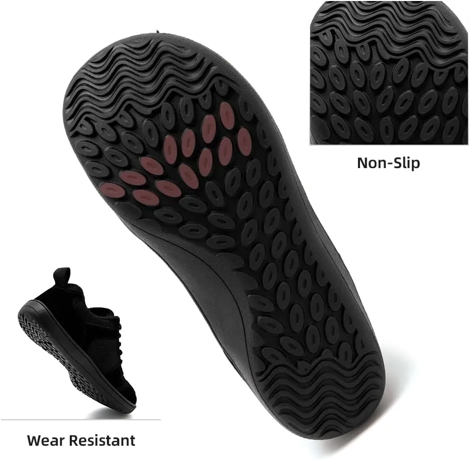 FUJEAK Barefoot Shoes Women Sneakers Walking Wide Toe Box Shoes Women Minimalist Zero Drop Shoe Breathable Fashion Sneakers Width Casual