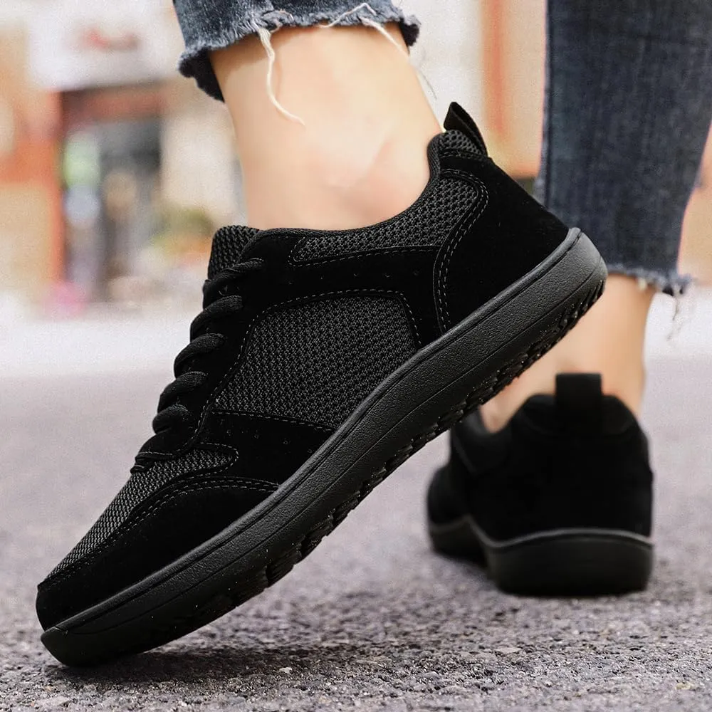 FUJEAK Barefoot Shoes Women Sneakers Walking Wide Toe Box Shoes Women Minimalist Zero Drop Shoe Breathable Fashion Sneakers Width Casual