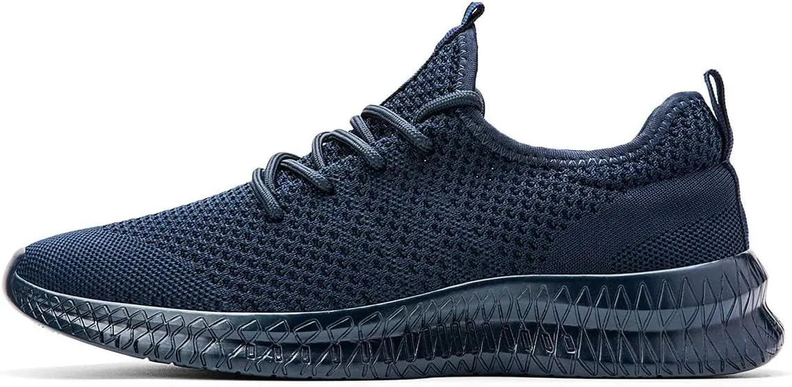 FUJEAK Men Running Shoes Men Casual Breathable Walking Shoes Sport Athletic Sneakers Gym Tennis Slip On Comfortable Lightweight Shoes