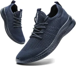 FUJEAK Men Running Shoes Men Casual Breathable Walking Shoes Sport Athletic Sneakers Gym Tennis Slip On Comfortable Lightweight Shoes