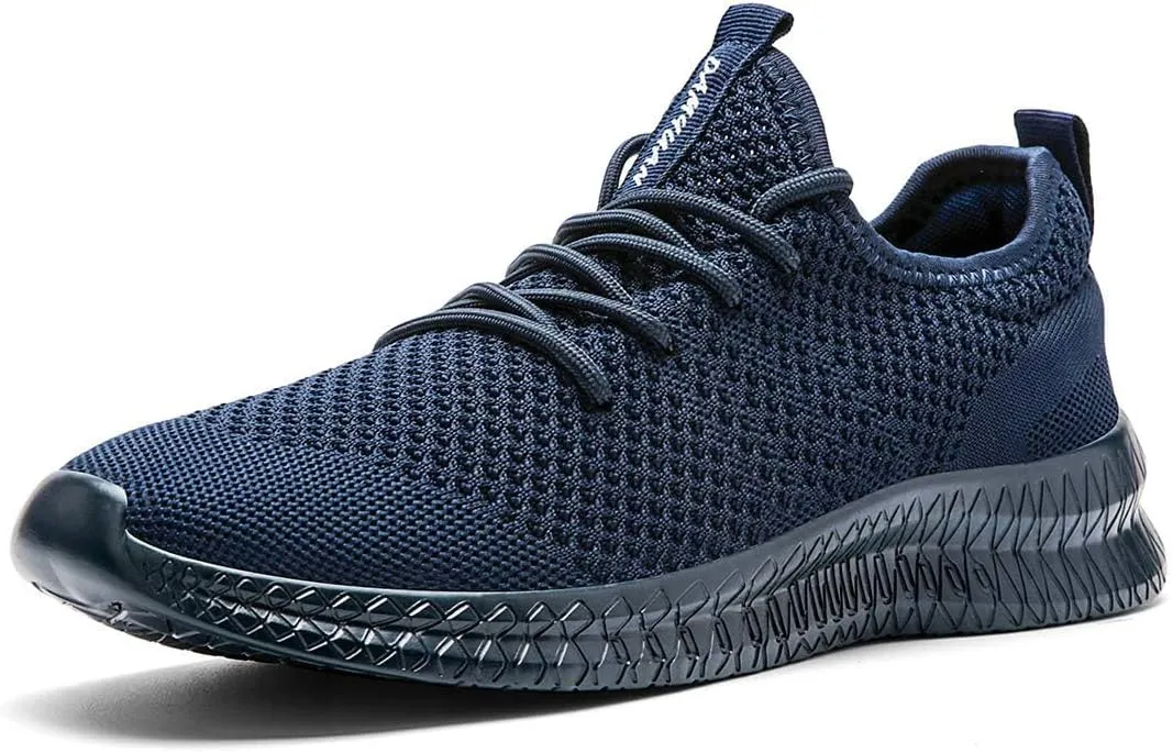 FUJEAK Men Running Shoes Men Casual Breathable Walking Shoes Sport Athletic Sneakers Gym Tennis Slip On Comfortable Lightweight Shoes