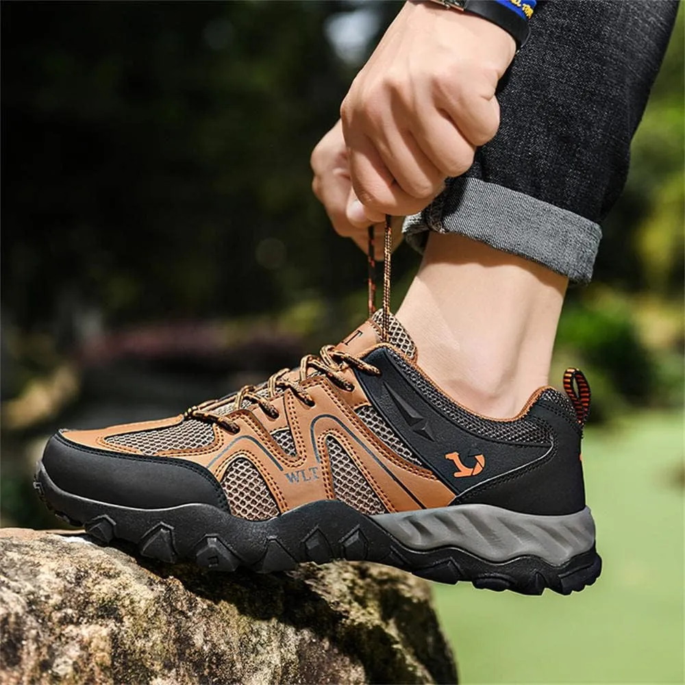 GEXECEUSS Hiking Shoes Men Lightweight Outdoor Wading Breathable Sneakers Low-Top Anti Slip Shock Absorption Camping Walking Shoes