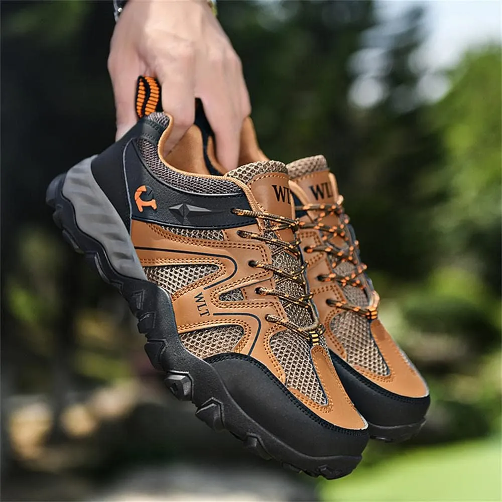 GEXECEUSS Hiking Shoes Men Lightweight Outdoor Wading Breathable Sneakers Low-Top Anti Slip Shock Absorption Camping Walking Shoes