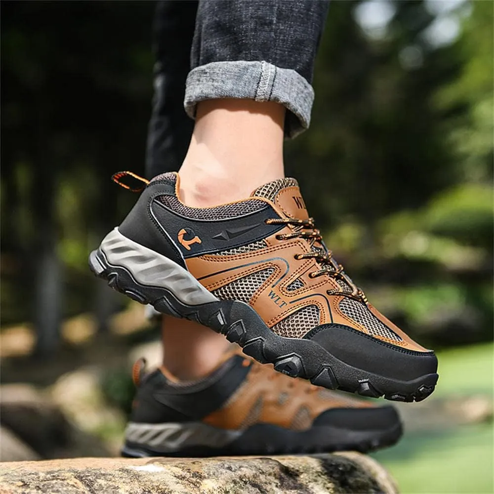 GEXECEUSS Hiking Shoes Men Lightweight Outdoor Wading Breathable Sneakers Low-Top Anti Slip Shock Absorption Camping Walking Shoes