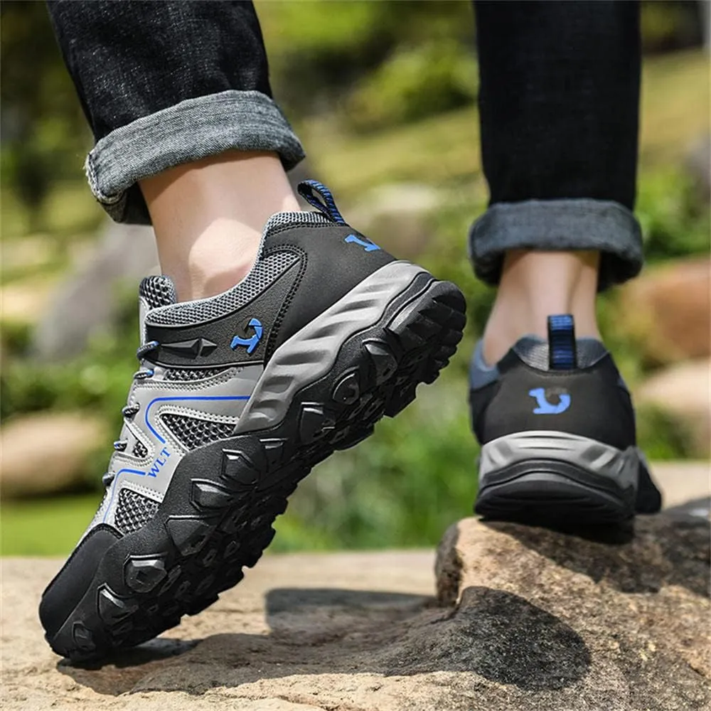 GEXECEUSS Hiking Shoes Men Lightweight Outdoor Wading Breathable Sneakers Low-Top Anti Slip Shock Absorption Camping Walking Shoes