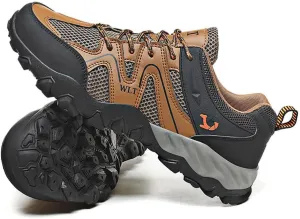 GEXECEUSS Hiking Shoes Men Lightweight Outdoor Wading Breathable Sneakers Low-Top Anti Slip Shock Absorption Camping Walking Shoes