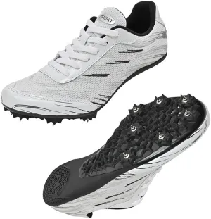 GEXECEUSS Mens Track and Field Shoes for Running Training - Youth Racing Spike Shoes - Professional Sprint Sport Sneakers