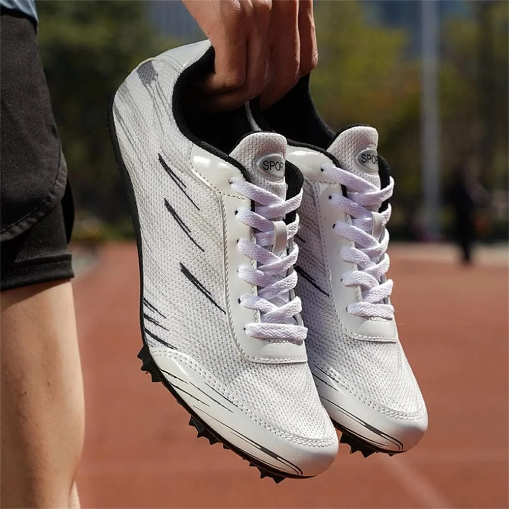 GEXECEUSS Mens Track and Field Shoes for Running Training - Youth Racing Spike Shoes - Professional Sprint Sport Sneakers