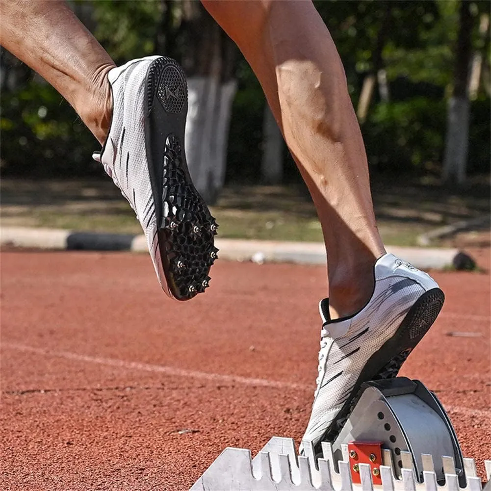 GEXECEUSS Mens Track and Field Shoes for Running Training - Youth Racing Spike Shoes - Professional Sprint Sport Sneakers