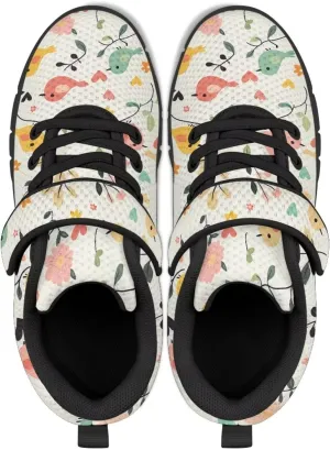 GOSTONG Unisex Kids Sneakers Breathable Mesh Walking Sneakers Soft Non Slip Indoor Outdoor Running Shoes Black Sole US 11-15