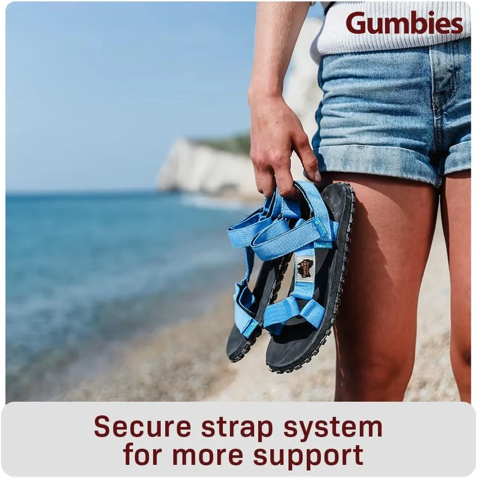 Gumbies Scrambler Unisex Sandals with Recycled Straps and Recycled Rubber Sole - Comfort Guaranteed
