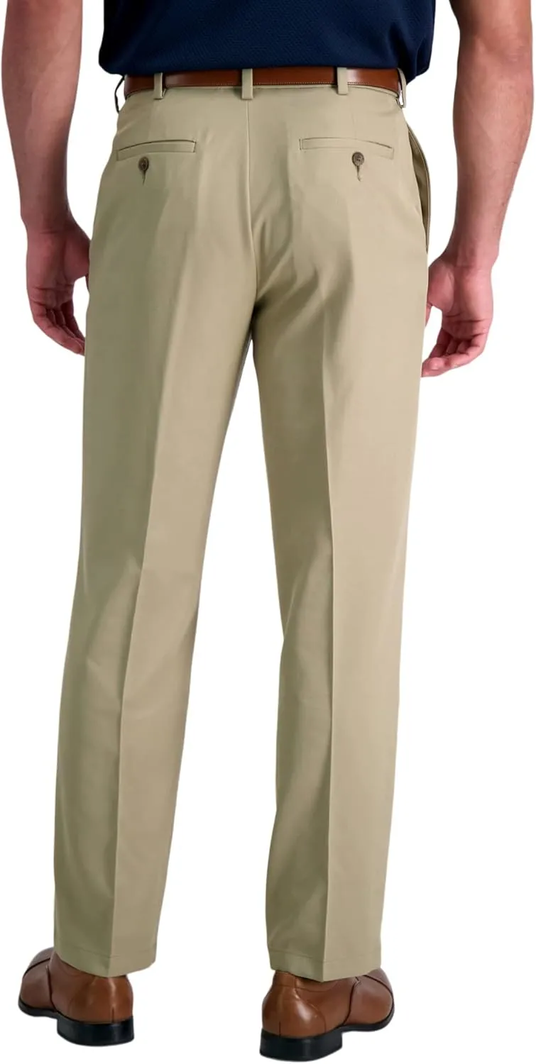 Haggar Men's Cool 18 Pro Classic Fit Pleat Front Dress Casual Stretch Golf Pant (Regular and Big & Tall Sizes)