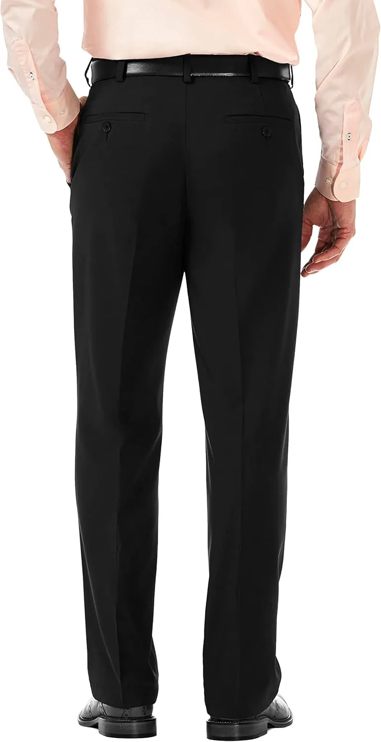Haggar Men's Cool 18 Pro Classic Fit Pleat Front Dress Casual Stretch Golf Pant (Regular and Big & Tall Sizes)