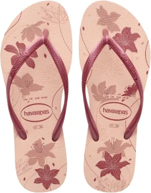 havaianas Women's Slim Organic Flip Flops - Spring and Summer Pool Sandals for Women - PINK/ROSE, 9/10W