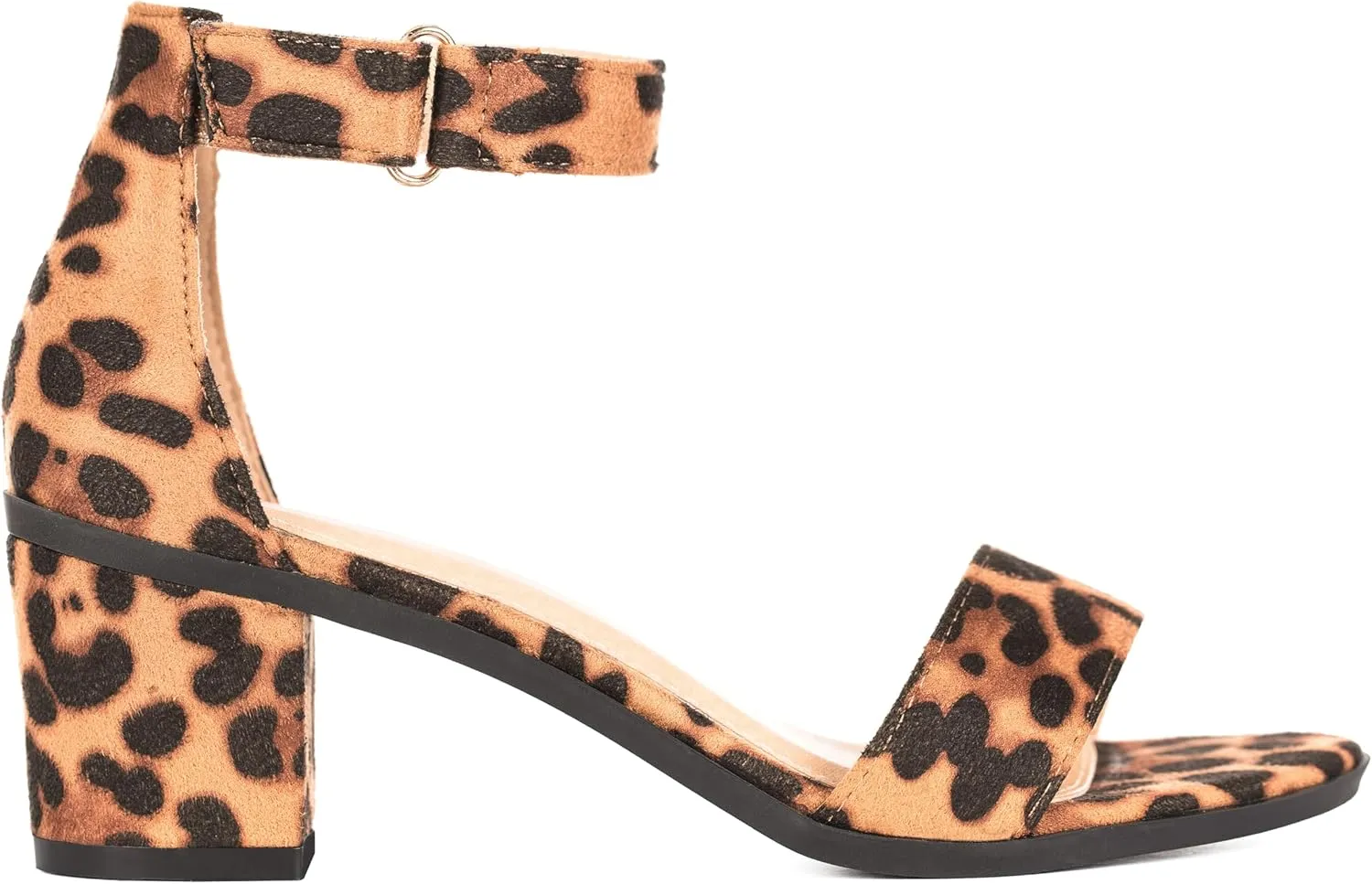 ILLUDE Women's Ankle Strap Kitten Heel Sandal – Comfortable Cute Low Block Heeled Sandals – Sophia