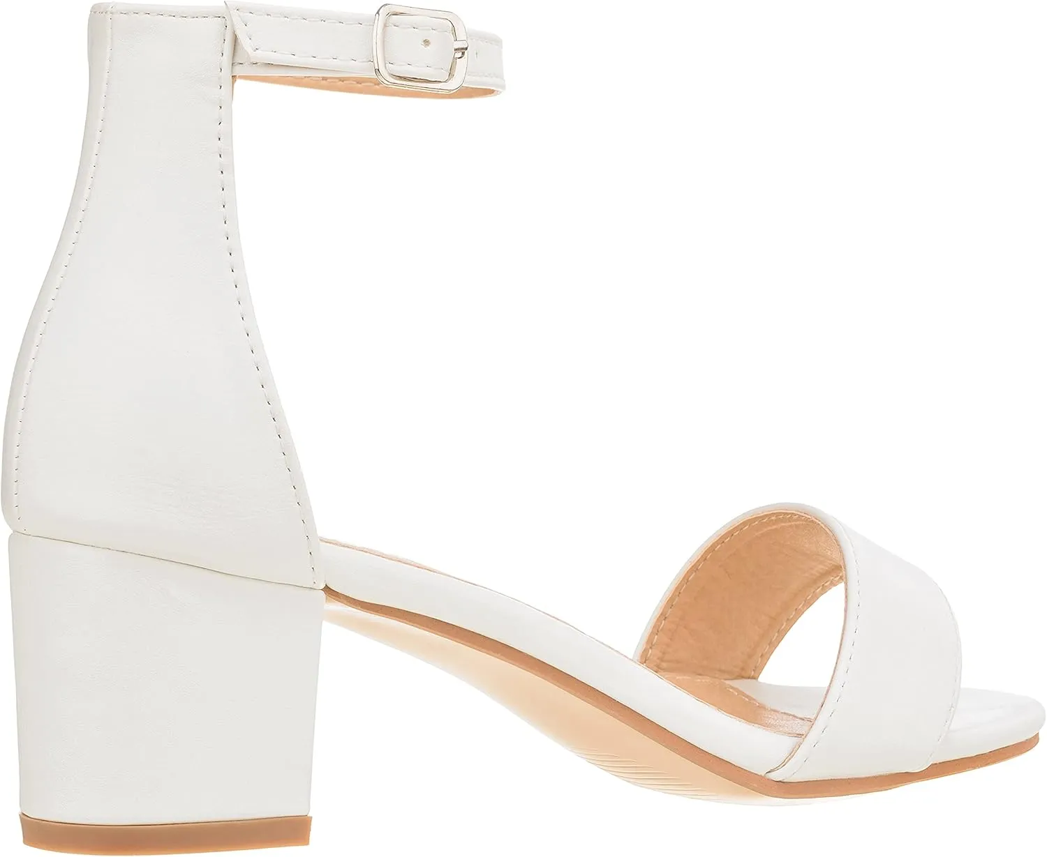 ILLUDE Women’s Fashion Ankle Strap Kitten Heel Sandals - Adorable Cute Low Block Heel – Jasmine