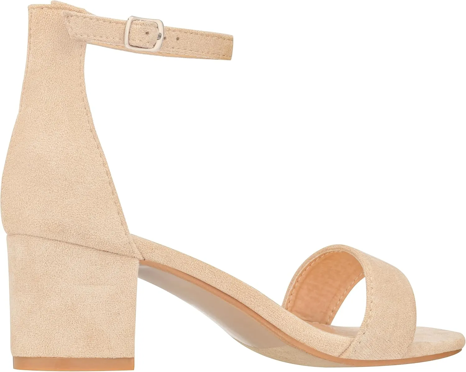 ILLUDE Women’s Fashion Ankle Strap Kitten Heel Sandals - Adorable Cute Low Block Heel – Jasmine