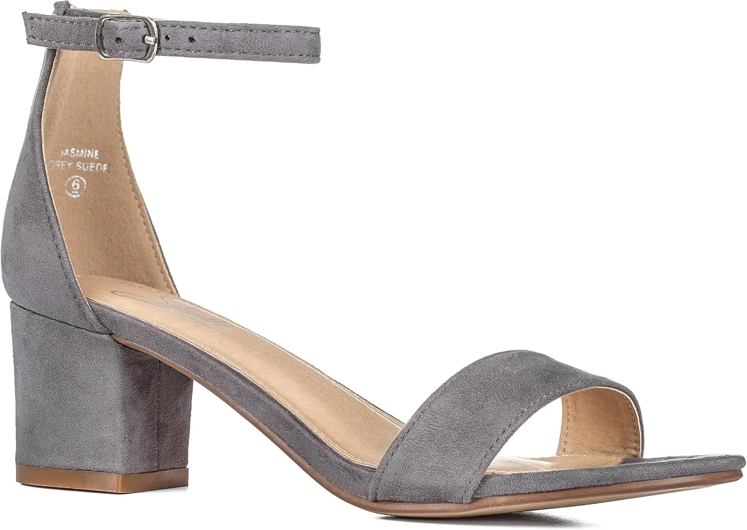 ILLUDE Women’s Fashion Ankle Strap Kitten Heel Sandals - Adorable Cute Low Block Heel – Jasmine