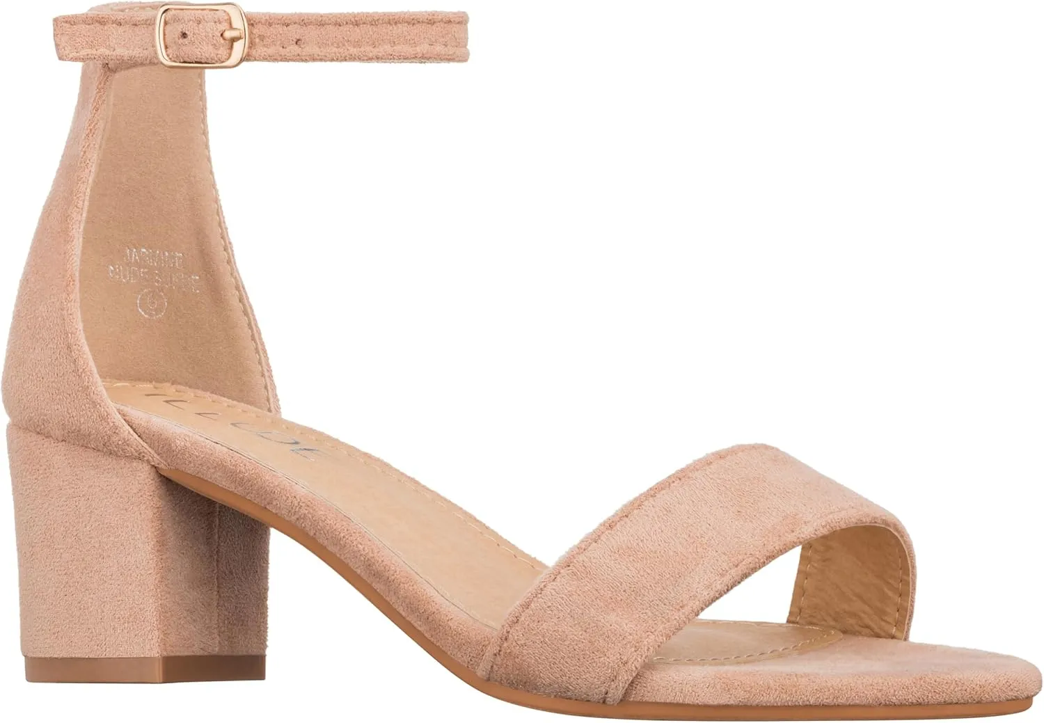 ILLUDE Women’s Fashion Ankle Strap Kitten Heel Sandals - Adorable Cute Low Block Heel – Jasmine