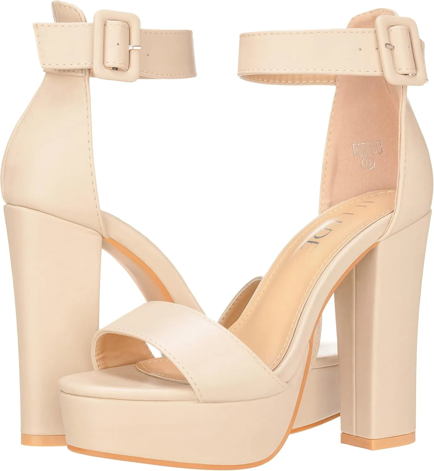 ILLUDE Women's High Heel Platform Sandals Ankle Strap Chunky Heel Sexy Party Heeled Sandals – Darling