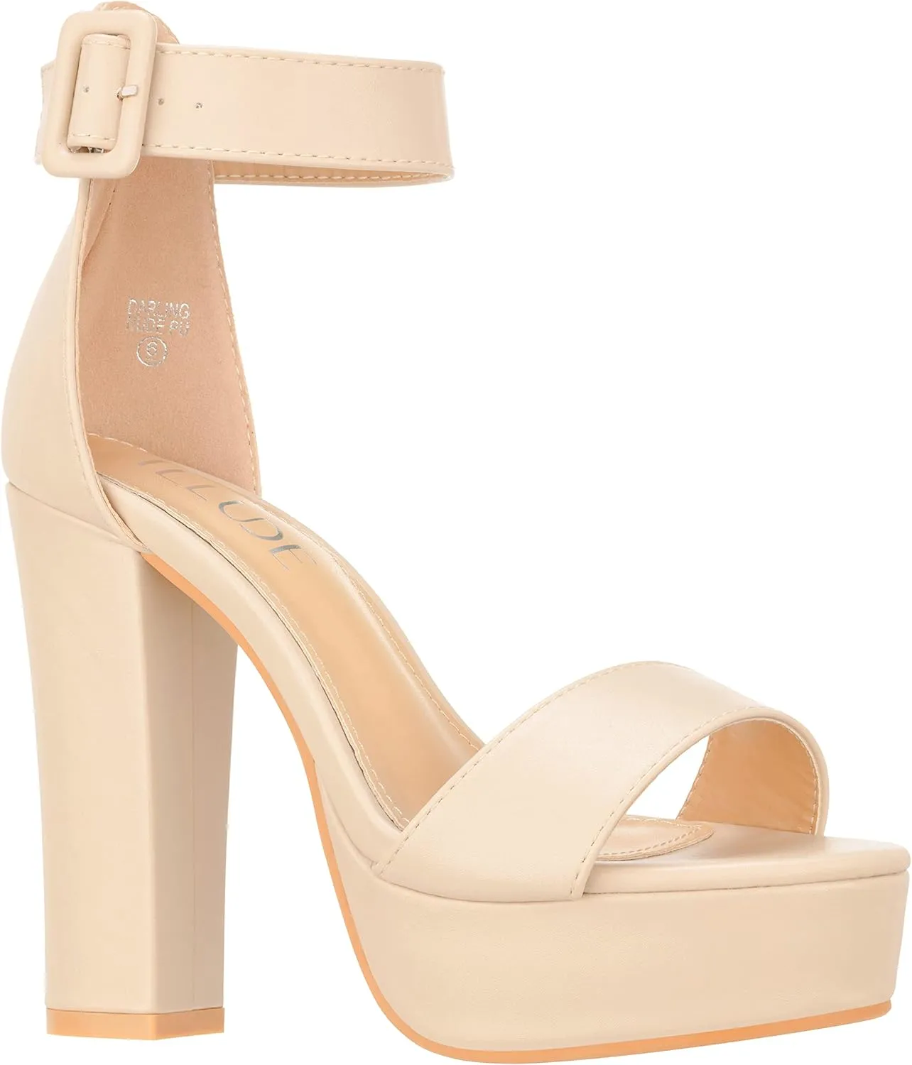 ILLUDE Women's High Heel Platform Sandals Ankle Strap Chunky Heel Sexy Party Heeled Sandals – Darling