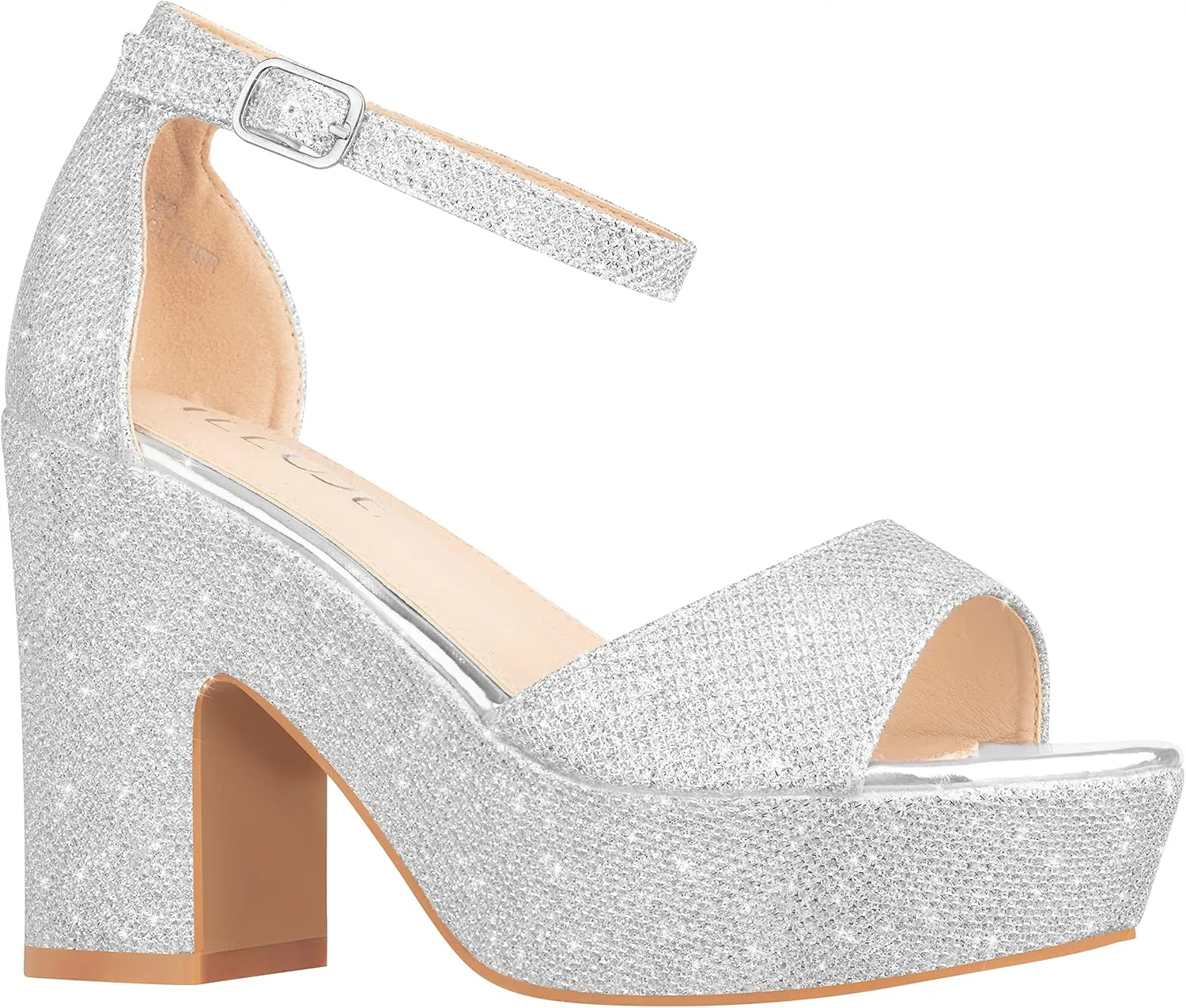 ILLUDE Women's Platform Heels Sandals Ankle Strap Block Chunky Heel Open Toe Platform Wedge Sandals – Cleo