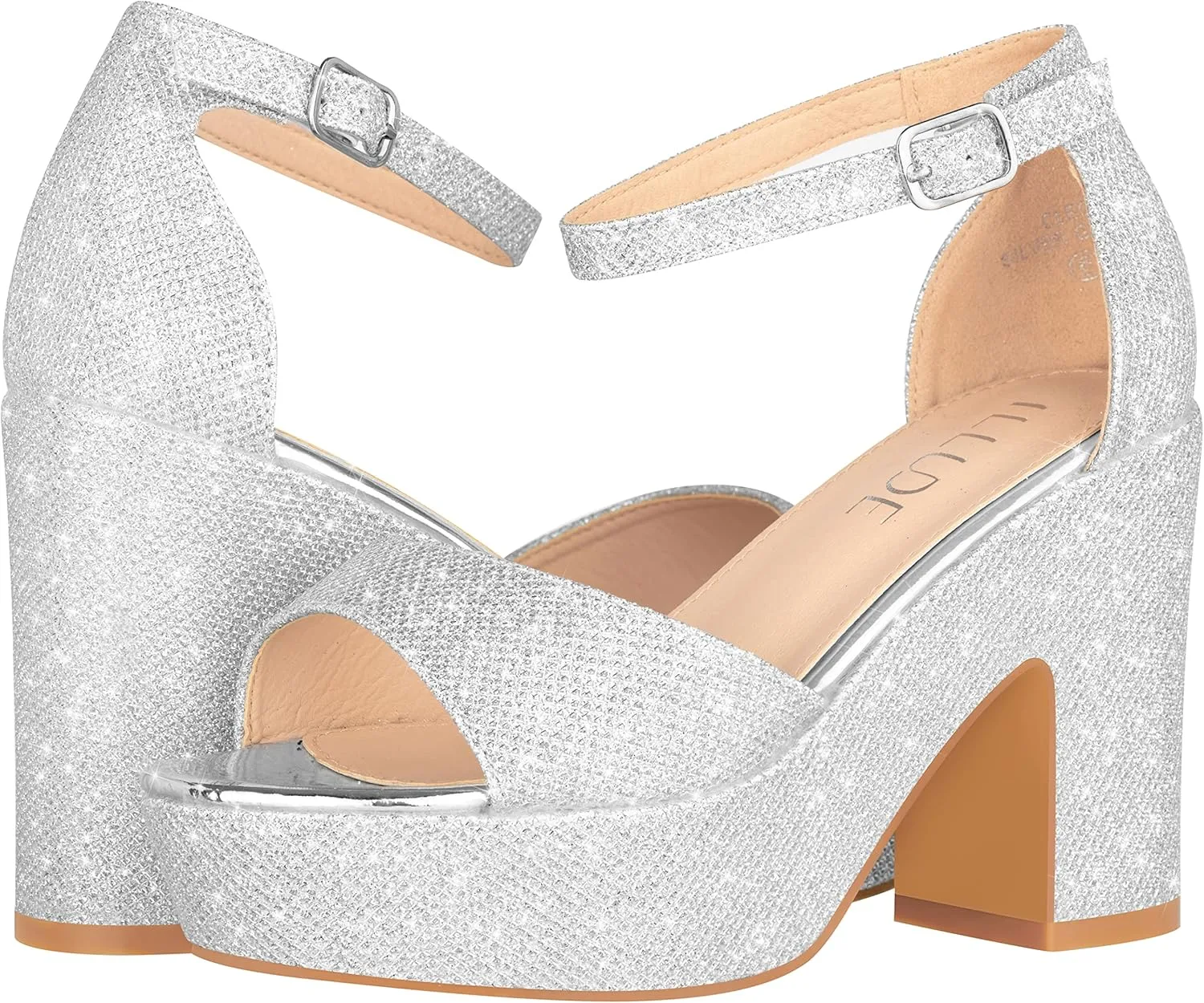 ILLUDE Women's Platform Heels Sandals Ankle Strap Block Chunky Heel Open Toe Platform Wedge Sandals – Cleo