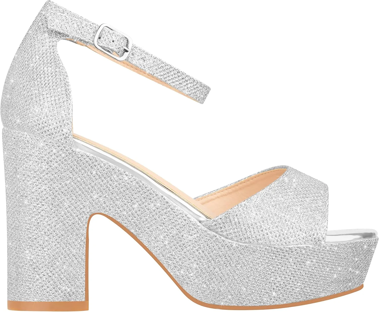 ILLUDE Women's Platform Heels Sandals Ankle Strap Block Chunky Heel Open Toe Platform Wedge Sandals – Cleo