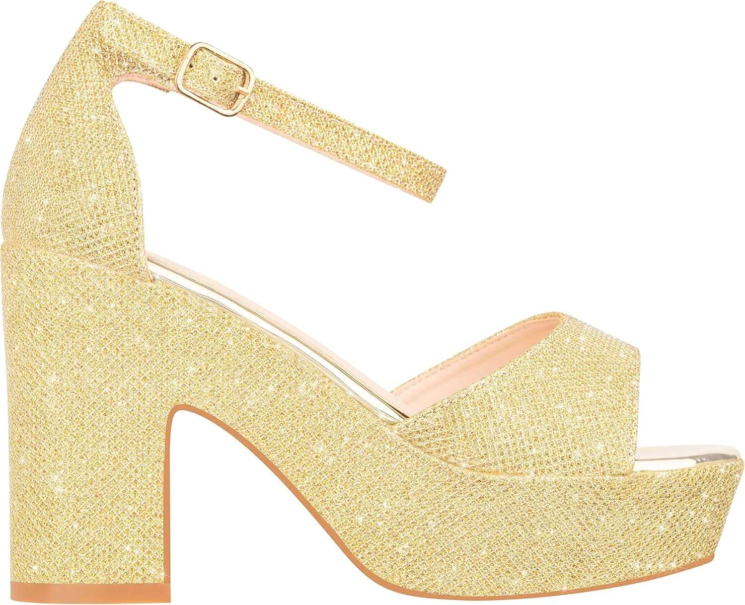 ILLUDE Women's Platform Heels Sandals Ankle Strap Block Chunky Heel Open Toe Platform Wedge Sandals – Cleo