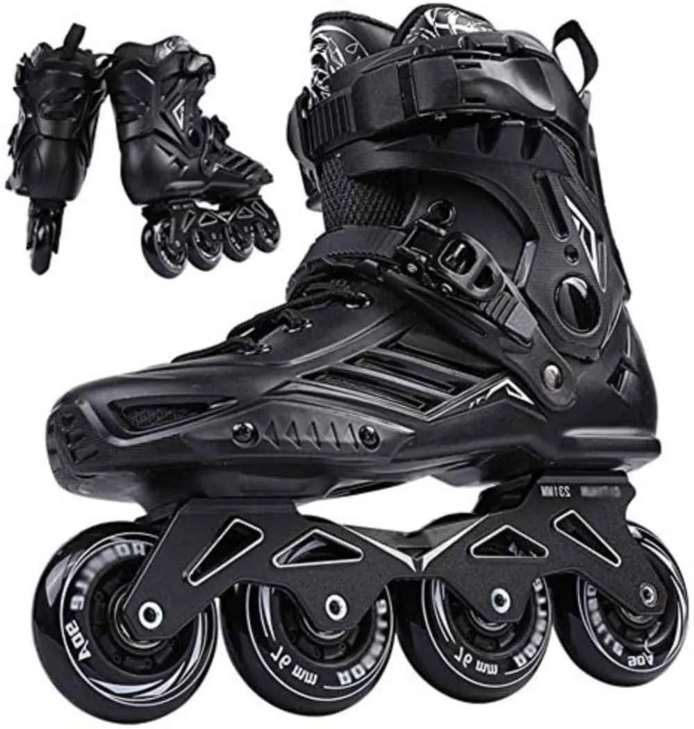 Inline Skates for Adult Single Row Roller Blades, Professional Inline Speed Skating Shoes, for Men and Women Roller Skates,35-Normal