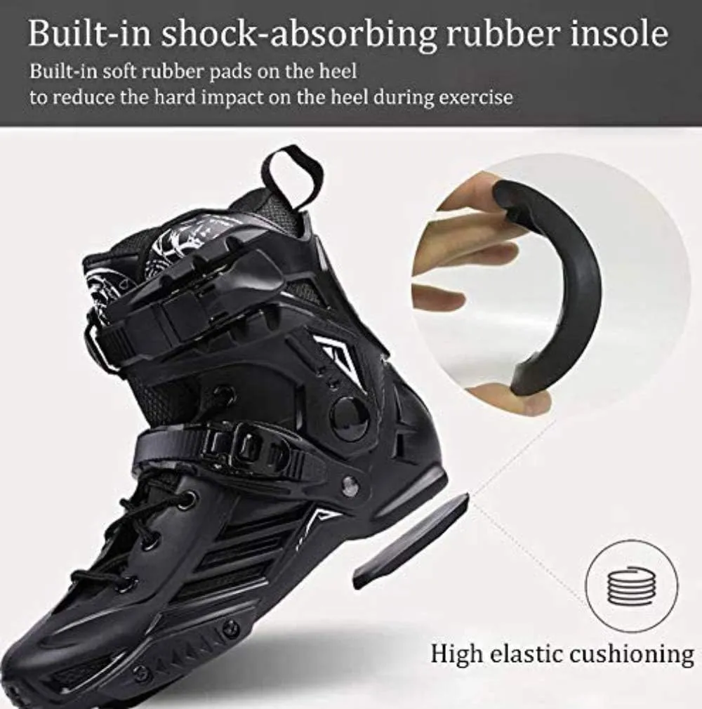 Inline Skates for Adult Single Row Roller Blades, Professional Inline Speed Skating Shoes, for Men and Women Roller Skates,35-Normal