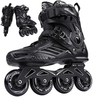 Inline Skates for Adult Single Row Roller Blades, Professional Inline Speed Skating Shoes, for Men and Women Roller Skates,35-Normal