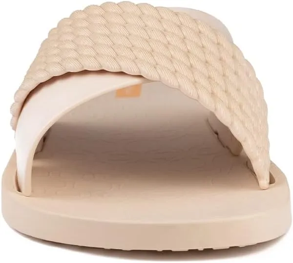 Ipanema Women's Street II Slides - Comfortable and Trendy Slip-On Sandals, Flip Flops for Women with Wide, Minimalist, Crisscross Upper