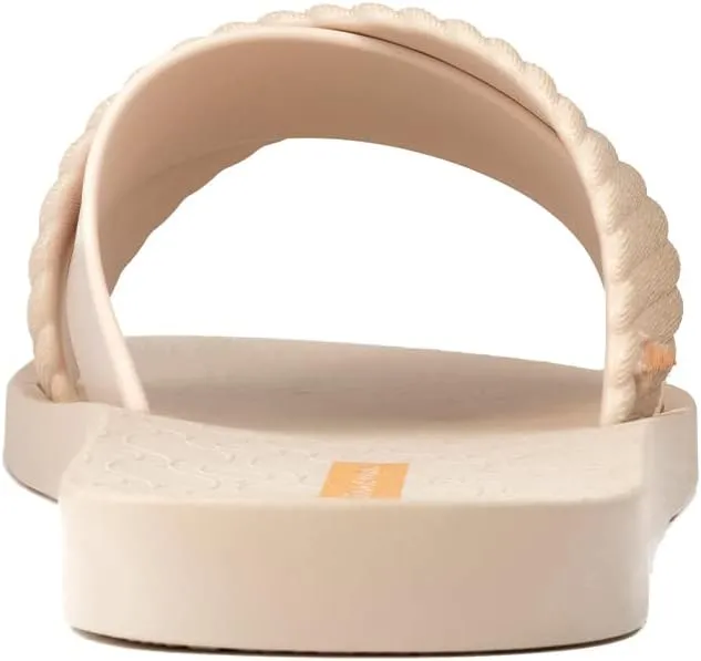 Ipanema Women's Street II Slides - Comfortable and Trendy Slip-On Sandals, Flip Flops for Women with Wide, Minimalist, Crisscross Upper