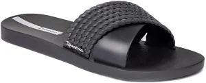 Ipanema Women's Street II Slides - Comfortable and Trendy Slip-On Sandals, Flip Flops for Women with Wide, Minimalist, Crisscross Upper