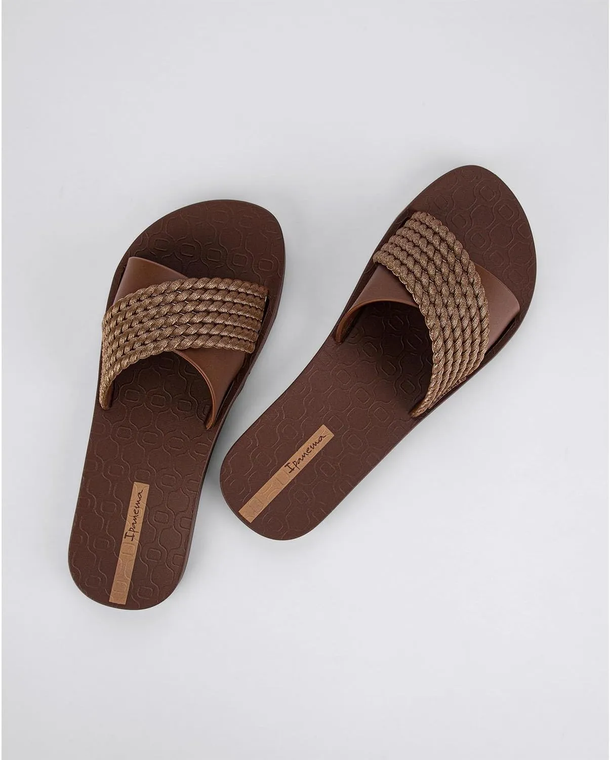 Ipanema Women's Street II Slides - Comfortable and Trendy Slip-On Sandals, Flip Flops for Women with Wide, Minimalist, Crisscross Upper