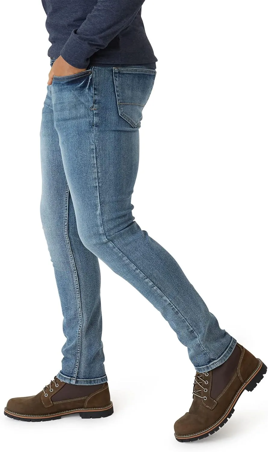 IZOD Men's Slim Fit Jeans - Breathable Cotton Non-Restrictive Comfort Durable Stretch Jeans - Stylish Denim Jeans for Men