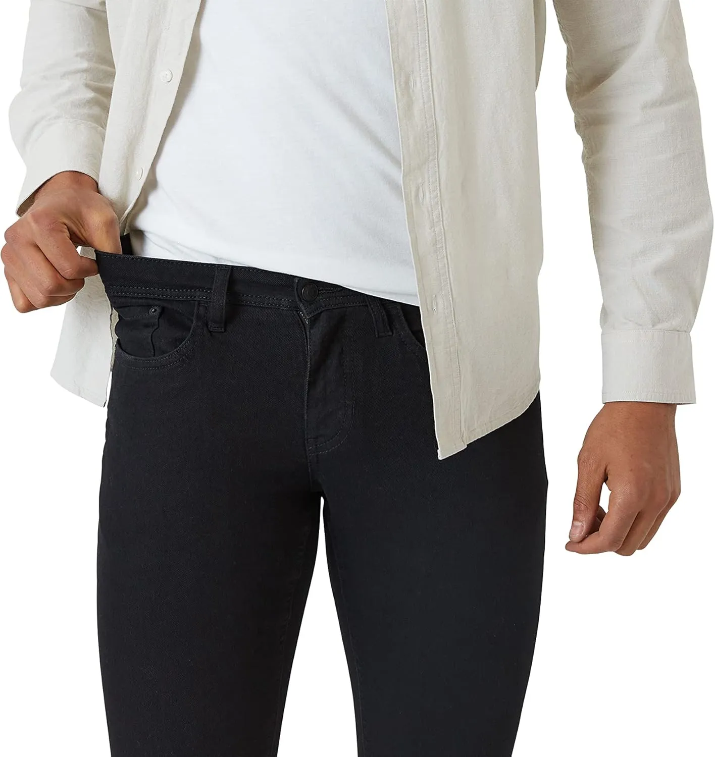 IZOD Men's Slim Fit Jeans - Breathable Cotton Non-Restrictive Comfort Durable Stretch Jeans - Stylish Denim Jeans for Men
