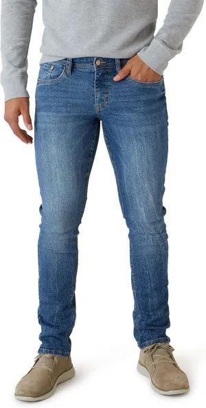 IZOD Men's Slim Fit Jeans - Breathable Cotton Non-Restrictive Comfort Durable Stretch Jeans - Stylish Denim Jeans for Men