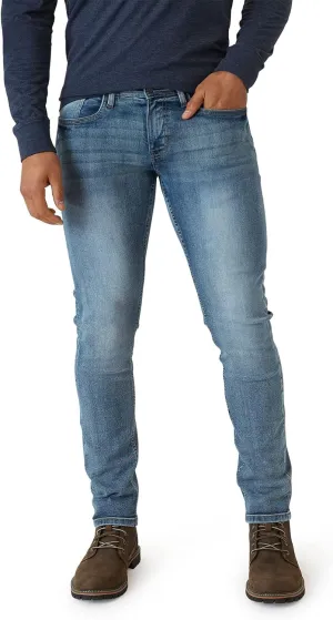 IZOD Men's Slim Fit Jeans - Breathable Cotton Non-Restrictive Comfort Durable Stretch Jeans - Stylish Denim Jeans for Men