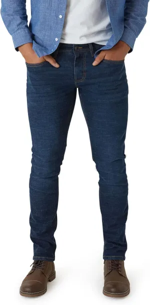 IZOD Men's Slim Fit Jeans - Breathable Cotton Non-Restrictive Comfort Durable Stretch Jeans - Stylish Denim Jeans for Men