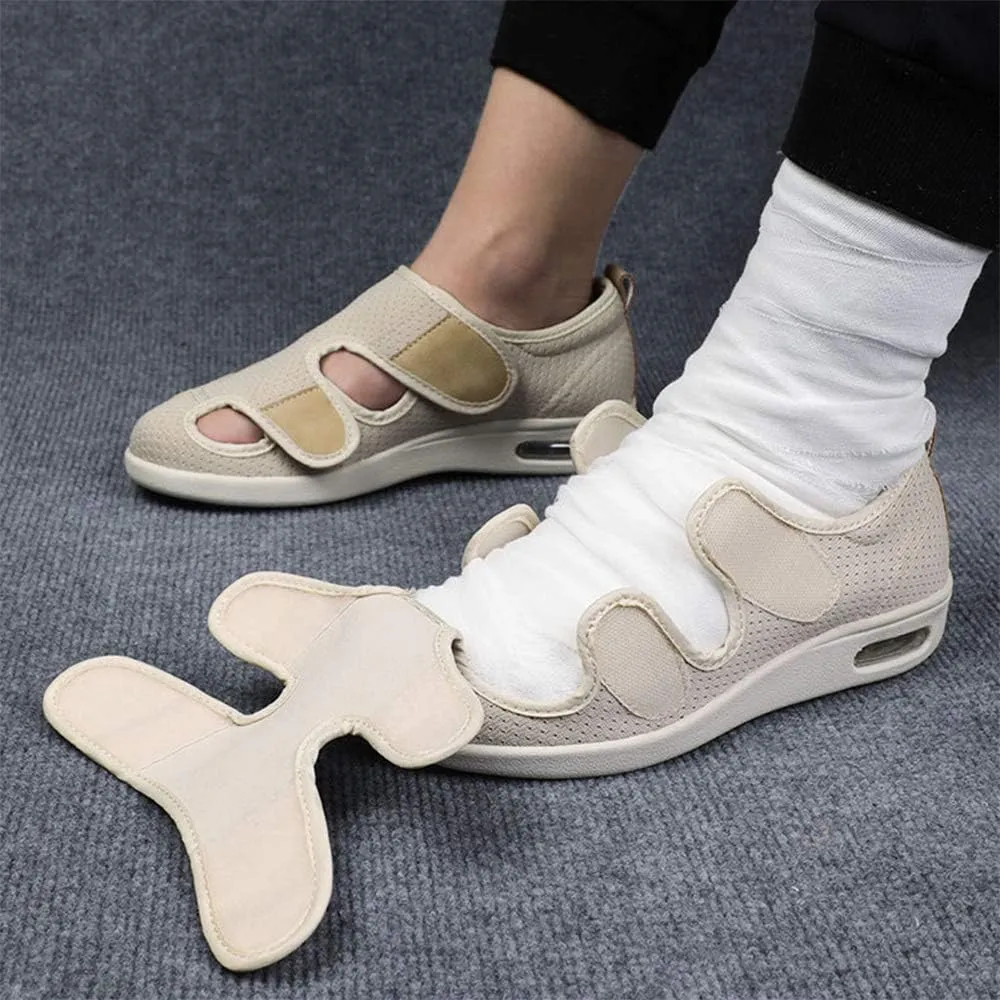 JBTNBX Women's Diabetic Shoe Walking Shoes Extra Wide Widths Adjustable Sneakers for Elderly Edema Swollen Feet