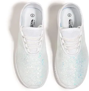 K KIP WOK Fashion Glitter Sneakers for Womens Silp On Running Shoes Lightweigt Tennis Walking Sneakers