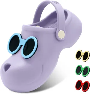 Kid's Girls Boys Clogs Slip on Garden Water Shoes Classic Slides Sandals with Arch Support Incredibly Light and Easy to Wear Stylish Cartoon Shower Beach Pool Slippers for Children