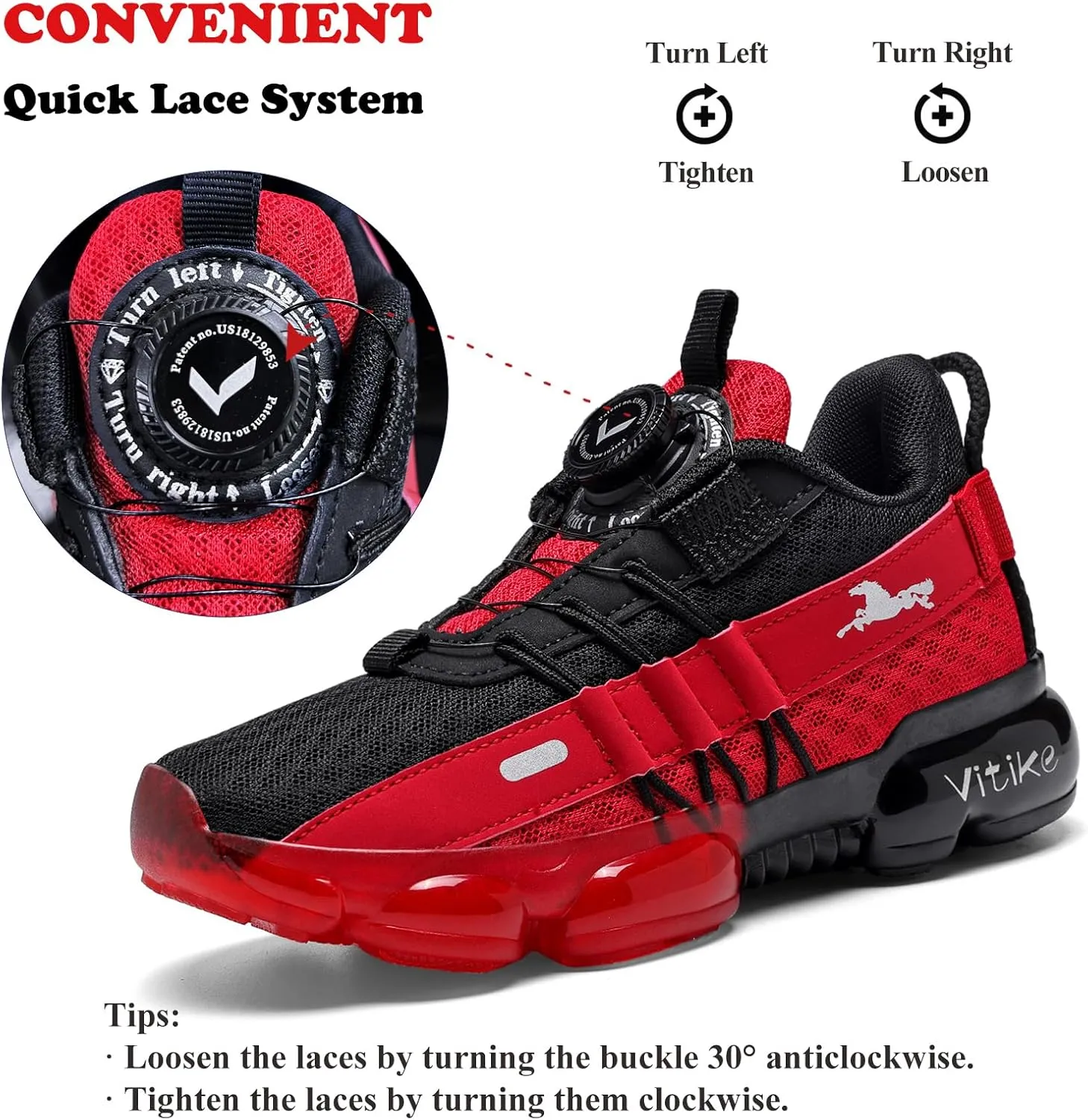 Kids Sneakers Boys Girls Running Tennis Shoes Athletic Sports Casual