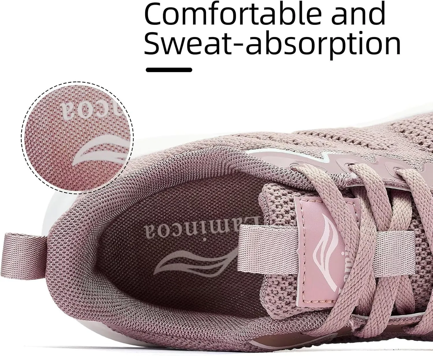Lamincoa Women's Walking Shoes Running Lightweight Sneakers Comfortable Tennis Athletic Shoes Outdoor Gym Sport Workout