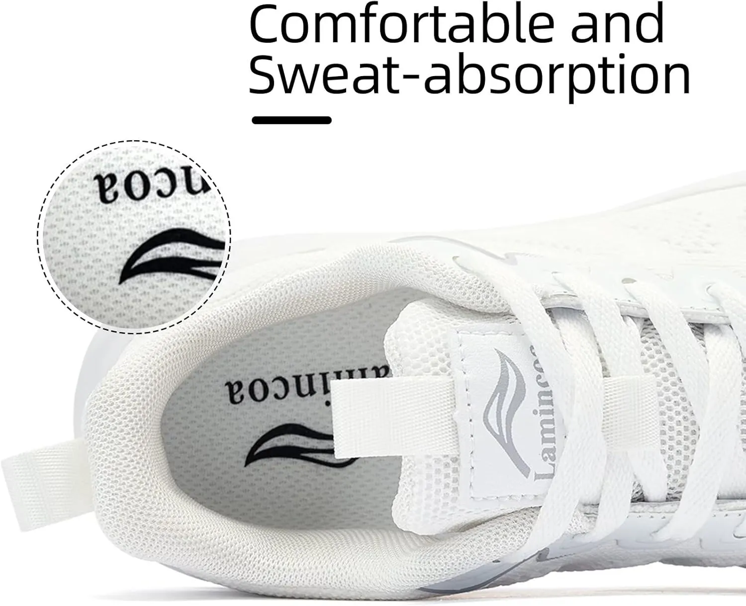 Lamincoa Women's Walking Shoes Running Lightweight Sneakers Comfortable Tennis Athletic Shoes Outdoor Gym Sport Workout