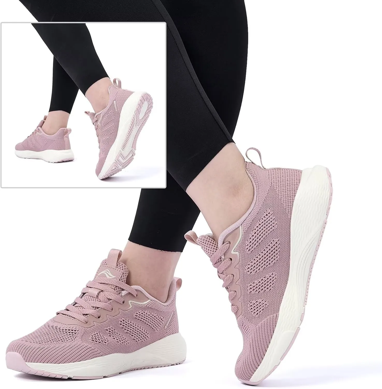 Lamincoa Women's Walking Shoes Running Lightweight Sneakers Comfortable Tennis Athletic Shoes Outdoor Gym Sport Workout
