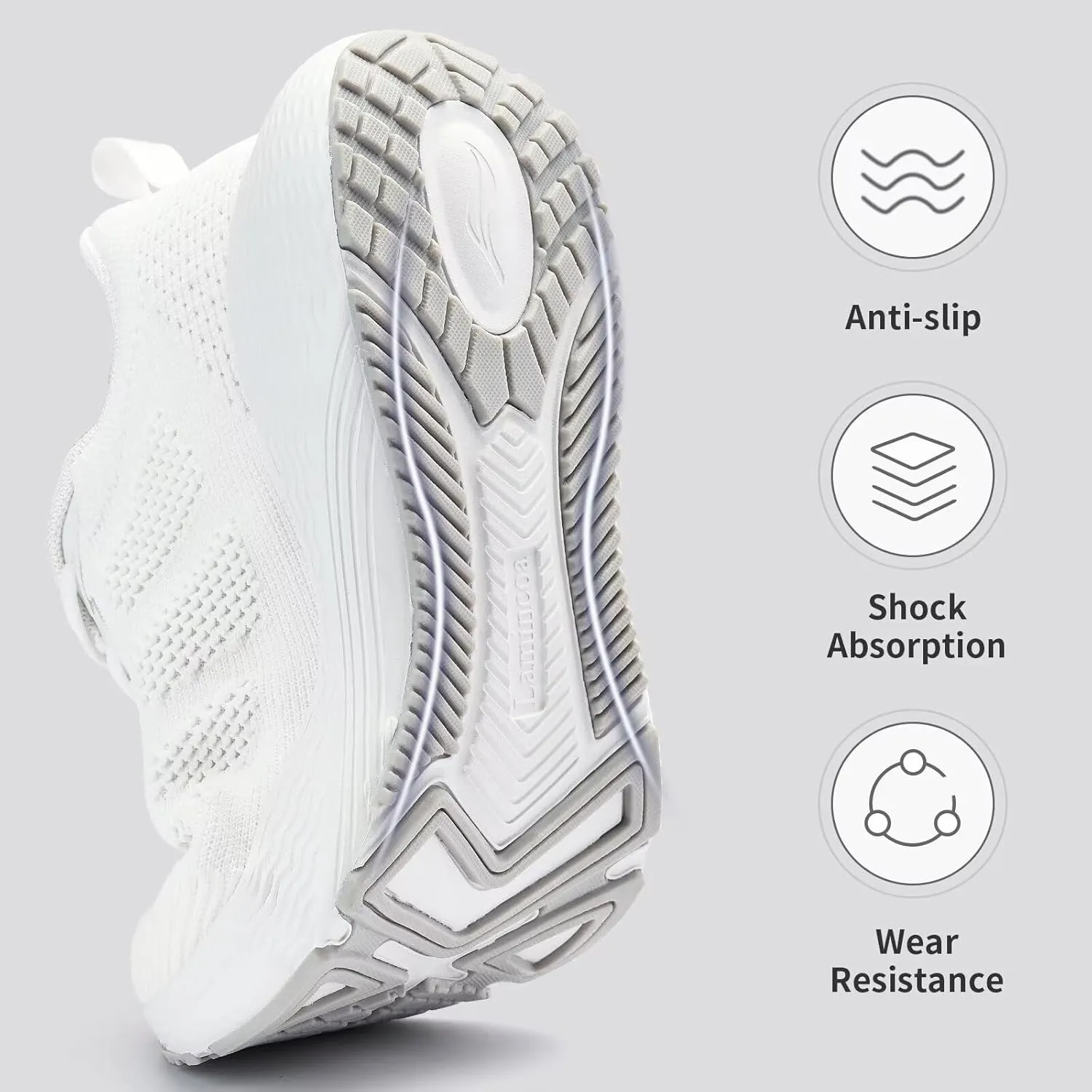 Lamincoa Women's Walking Shoes Running Lightweight Sneakers Comfortable Tennis Athletic Shoes Outdoor Gym Sport Workout